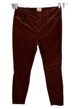L'Agence Jeans Monique skinny velvet brown size 34